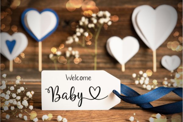 carte de félicitation de naissance