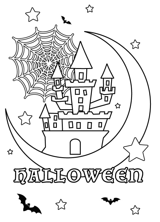 coloriage halloween gratuit noir et blanc