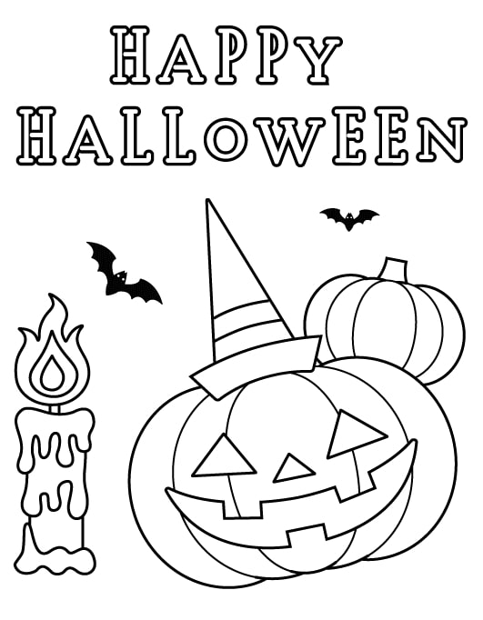 dessin halloween citrouille