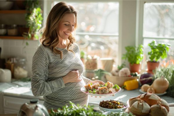 femme enceinte et rillette
