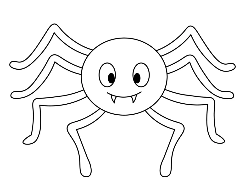 Coloriage halloween arraignée