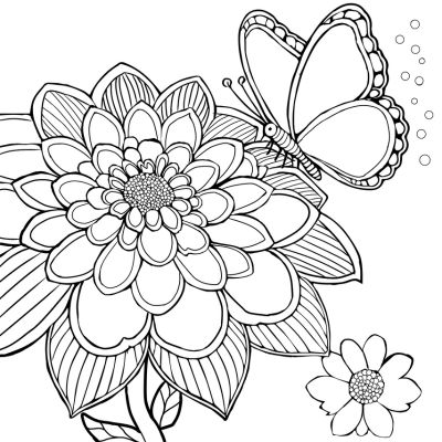 Coloriage fleur Ă imprimer gratuit