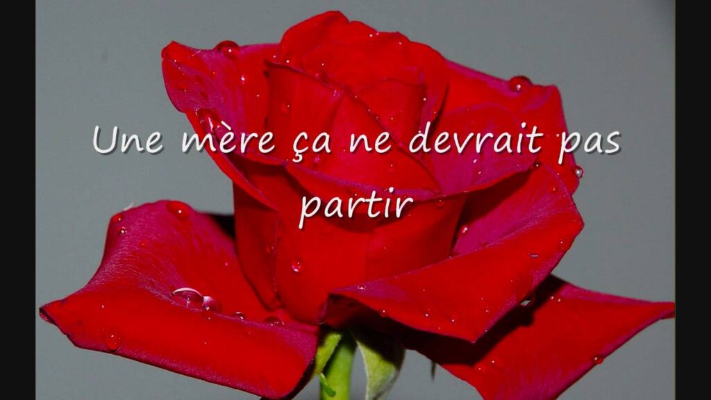 un poeme pour ma maman decedee